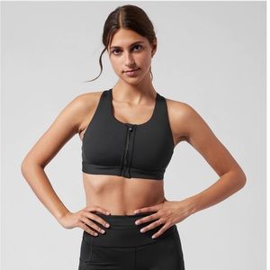 Athleta ultimate zip front sports bra size small